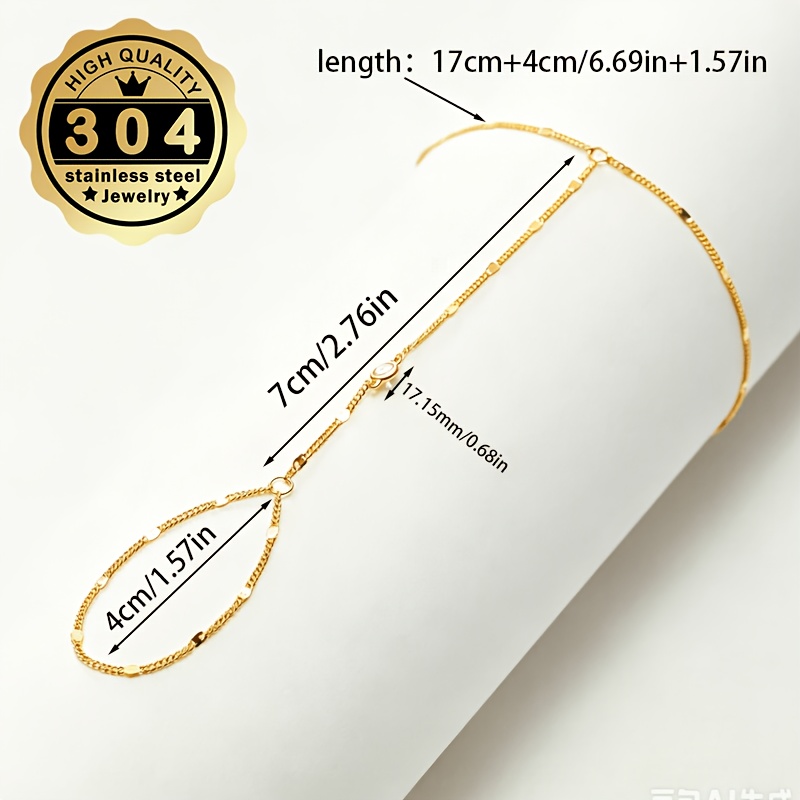 Women's Interlocking Bracelet in 304 Stainless Steel